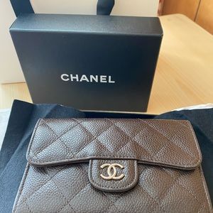 Brand new CHANEL wallet with tags and original box